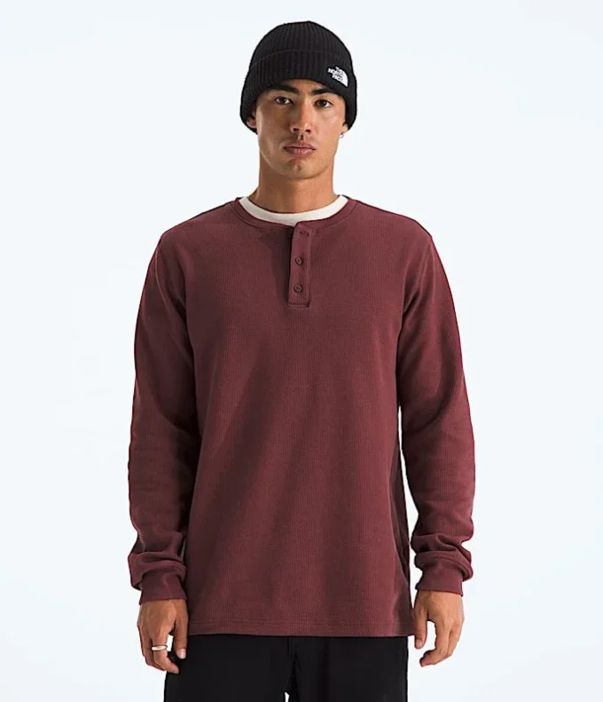 Henley cu mâneci lungi pentru bărbați Henley cu mâneci lungi pentru bărbați