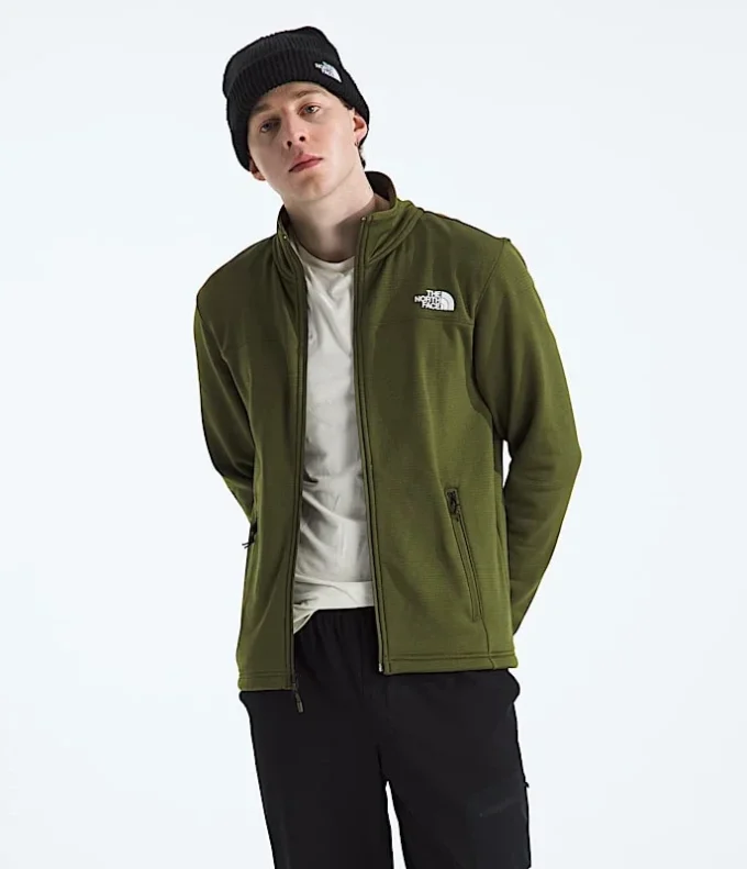 Jacheta cu fermoar integral Cedar Trail Grid Fleece pentru bărbați Jacheta cu fermoar integral Cedar Trail Grid Fleece pentru bărbați