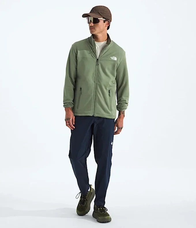 Jacheta cu fermoar integral Cedar Trail Grid Fleece pentru bărbați Jacheta cu fermoar integral Cedar Trail Grid Fleece pentru bărbați
