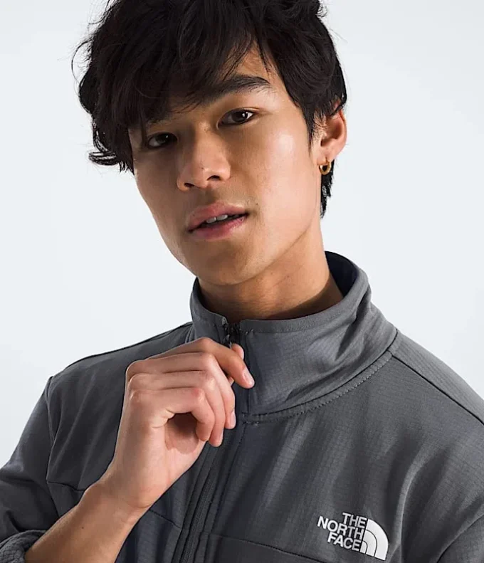 Jacheta cu fermoar integral Cedar Trail Grid Fleece pentru bărbați Jacheta cu fermoar integral Cedar Trail Grid Fleece pentru bărbați