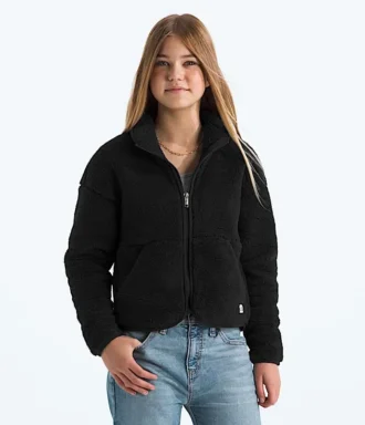 Jacheta cu fermoar integral din fleece Cabin pentru fete