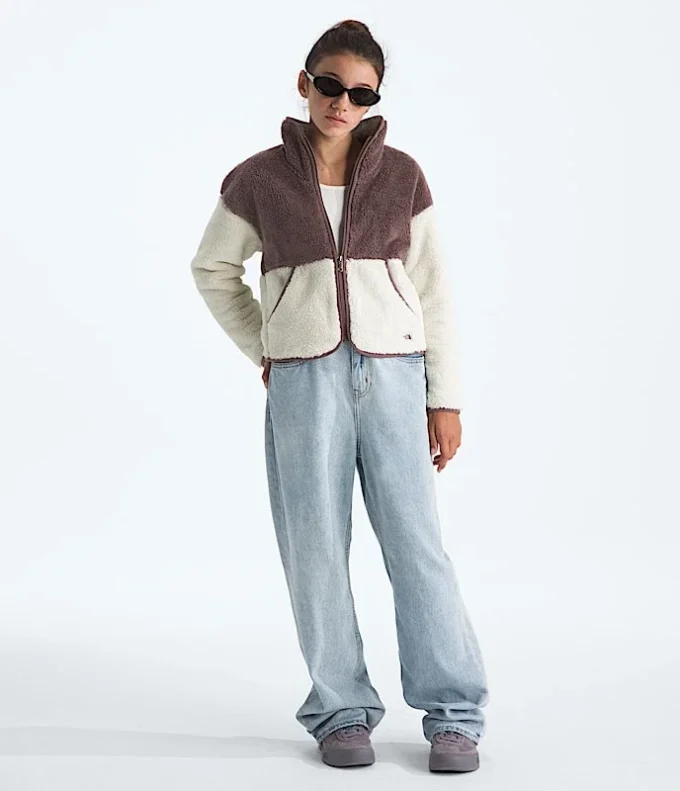 Jacheta cu fermoar integral din fleece Cabin pentru fete Jacheta cu fermoar integral din fleece Cabin pentru fete