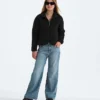 Jacheta cu fermoar integral din fleece Cabin pentru fete Jacheta cu fermoar integral din fleece Cabin pentru fete
