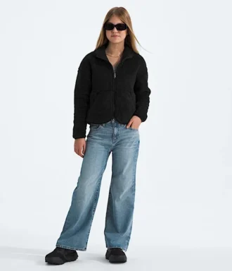 Jacheta cu fermoar integral din fleece Cabin pentru fete