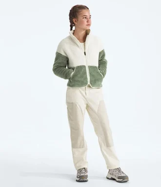 Jacheta cu fermoar integral din fleece Cabin pentru fete