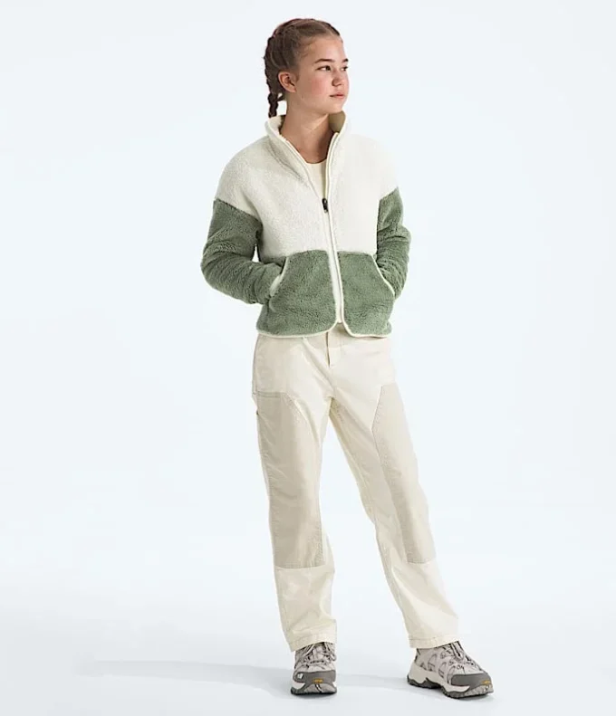 Jacheta cu fermoar integral din fleece Cabin pentru fete Jacheta cu fermoar integral din fleece Cabin pentru fete