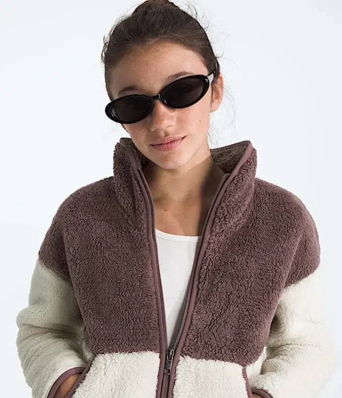 Jacheta cu fermoar integral din fleece Cabin pentru fete Jacheta cu fermoar integral din fleece Cabin pentru fete