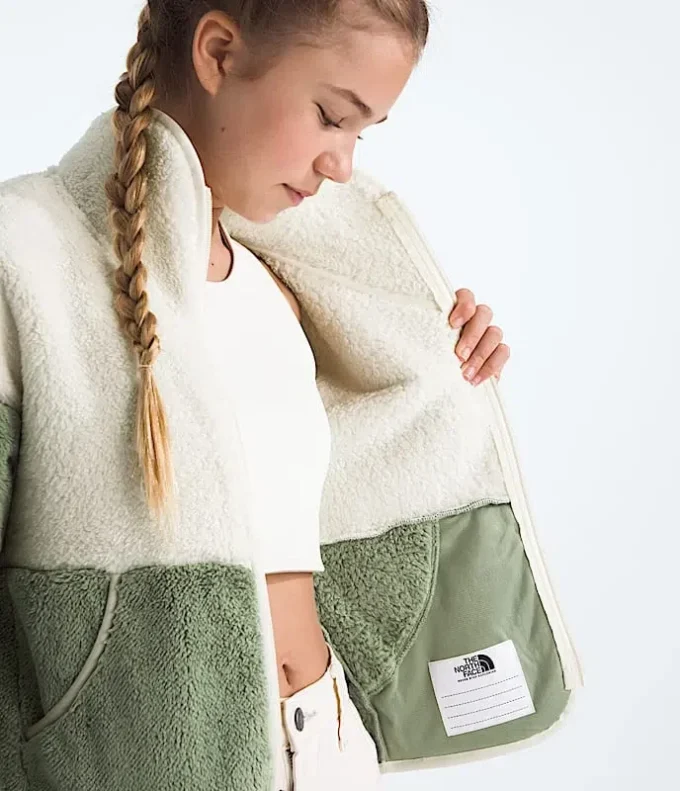 Jacheta cu fermoar integral din fleece Cabin pentru fete Jacheta cu fermoar integral din fleece Cabin pentru fete
