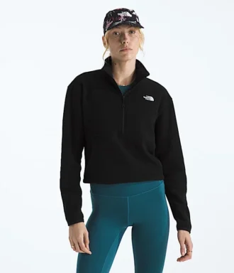 Jacheta scurtă cu fermoar ½ Glacier Fleece pentru femei