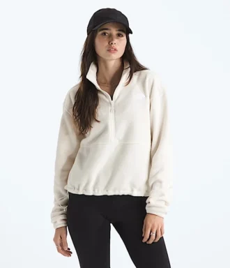 Jacheta scurtă cu fermoar ½ Glacier Fleece pentru femei