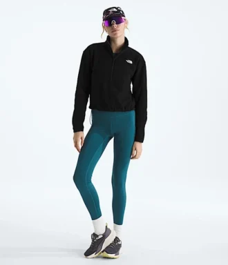 Jacheta scurtă cu fermoar ½ Glacier Fleece pentru femei