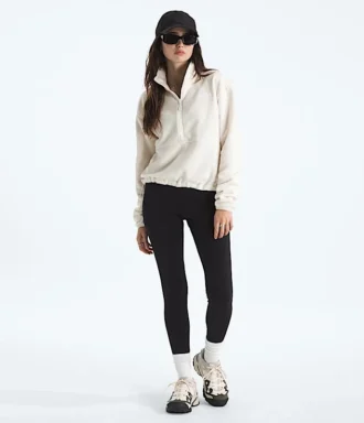 Jacheta scurtă cu fermoar ½ Glacier Fleece pentru femei