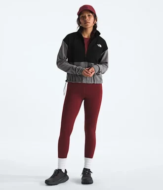 Jacheta scurtă cu fermoar ½ Glacier Fleece pentru femei