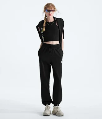 Pantaloni de jogging relaxați, drepți, esențiali pentru femei