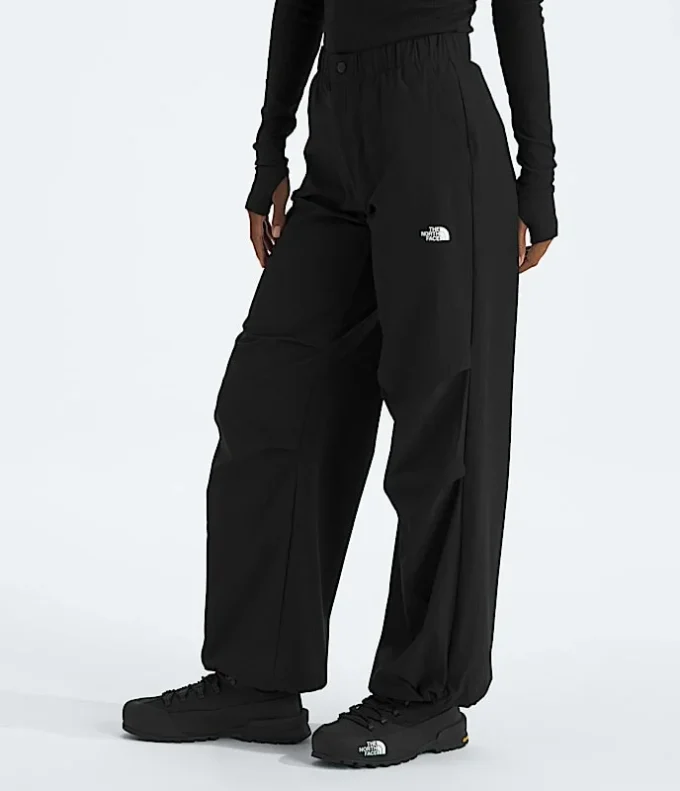 Pantaloni largi din țesătură pentru femei Pantaloni largi din țesătură pentru femei