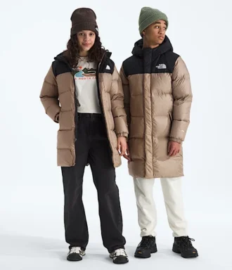Parka lungă Nuptse pentru băieți și fete Parka lungă Nuptse pentru băieți și fete
