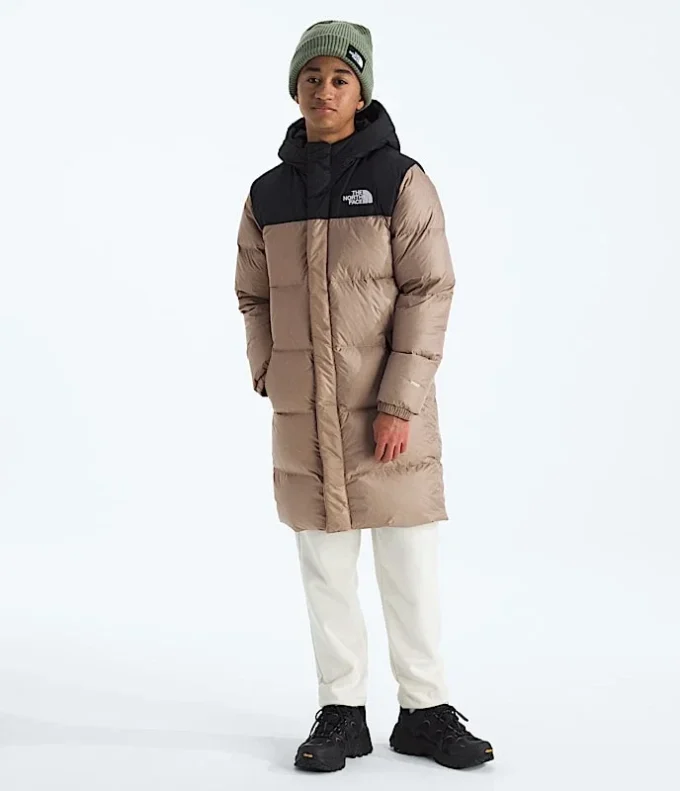 Parka lungă Nuptse pentru băieți și fete Parka lungă Nuptse pentru băieți și fete