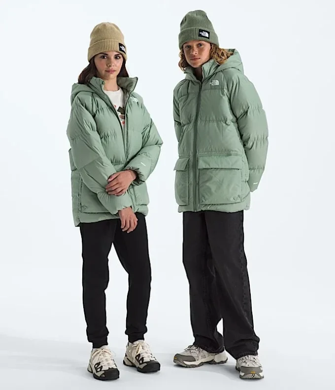Parka scurtă pentru băieți și fete, căptușită cu fleece North Down Parka scurtă pentru băieți și fete, căptușită cu fleece North Down