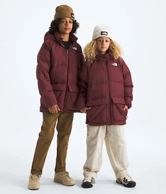 Parka scurtă pentru băieți și fete, căptușită cu fleece North Down