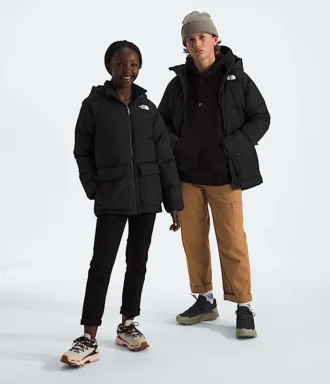 Parka scurtă pentru băieți și fete, căptușită cu fleece North Down