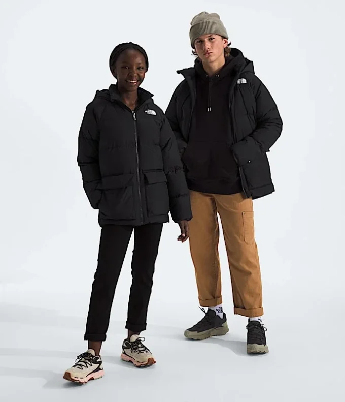Parka scurtă pentru băieți și fete, căptușită cu fleece North Down Parka scurtă pentru băieți și fete, căptușită cu fleece North Down