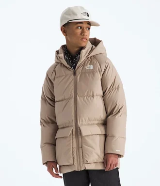 Parka scurtă pentru băieți și fete, căptușită cu fleece North Down