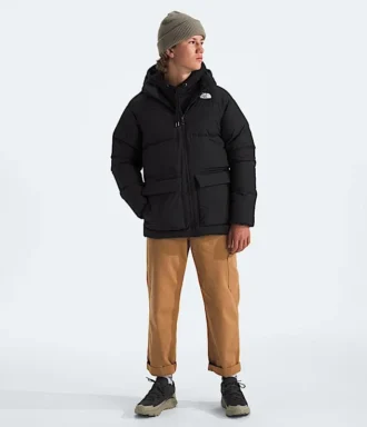 Parka scurtă pentru băieți și fete, căptușită cu fleece North Down