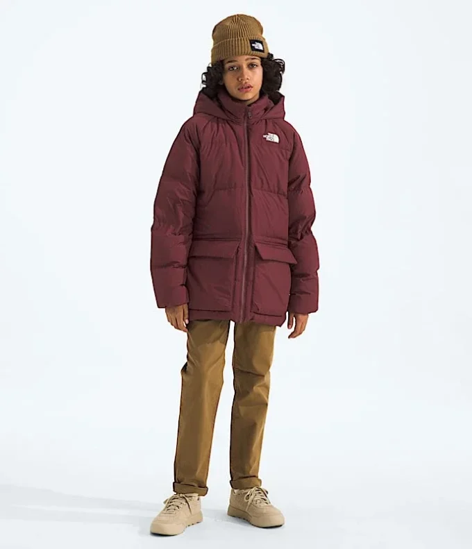 Parka scurtă pentru băieți și fete, căptușită cu fleece North Down Parka scurtă pentru băieți și fete, căptușită cu fleece North Down