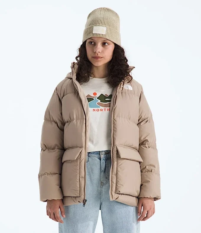 Parka scurtă pentru băieți și fete, căptușită cu fleece North Down Parka scurtă pentru băieți și fete, căptușită cu fleece North Down