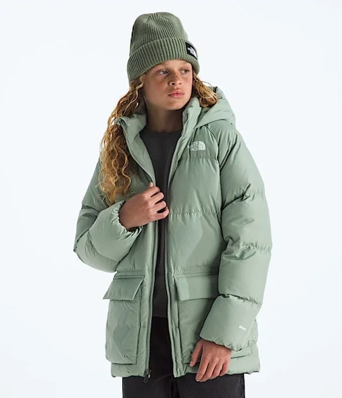 Parka scurtă pentru băieți și fete, căptușită cu fleece North Down Parka scurtă pentru băieți și fete, căptușită cu fleece North Down
