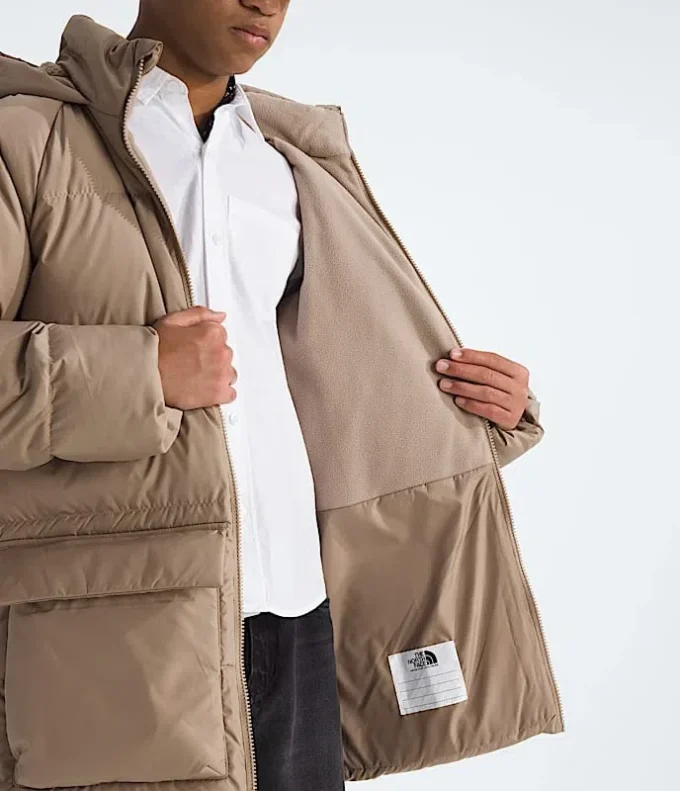 Parka scurtă pentru băieți și fete, căptușită cu fleece North Down Parka scurtă pentru băieți și fete, căptușită cu fleece North Down