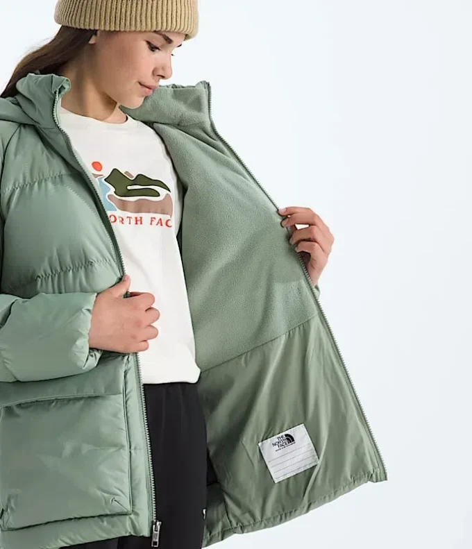 Parka scurtă pentru băieți și fete, căptușită cu fleece North Down Parka scurtă pentru băieți și fete, căptușită cu fleece North Down
