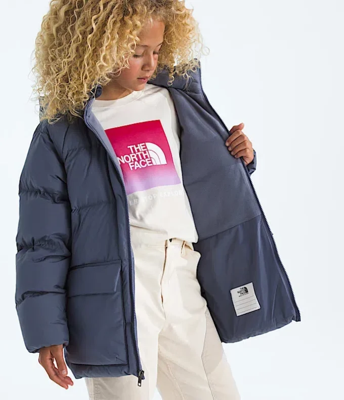 Parka scurtă pentru băieți și fete, căptușită cu fleece North Down Parka scurtă pentru băieți și fete, căptușită cu fleece North Down