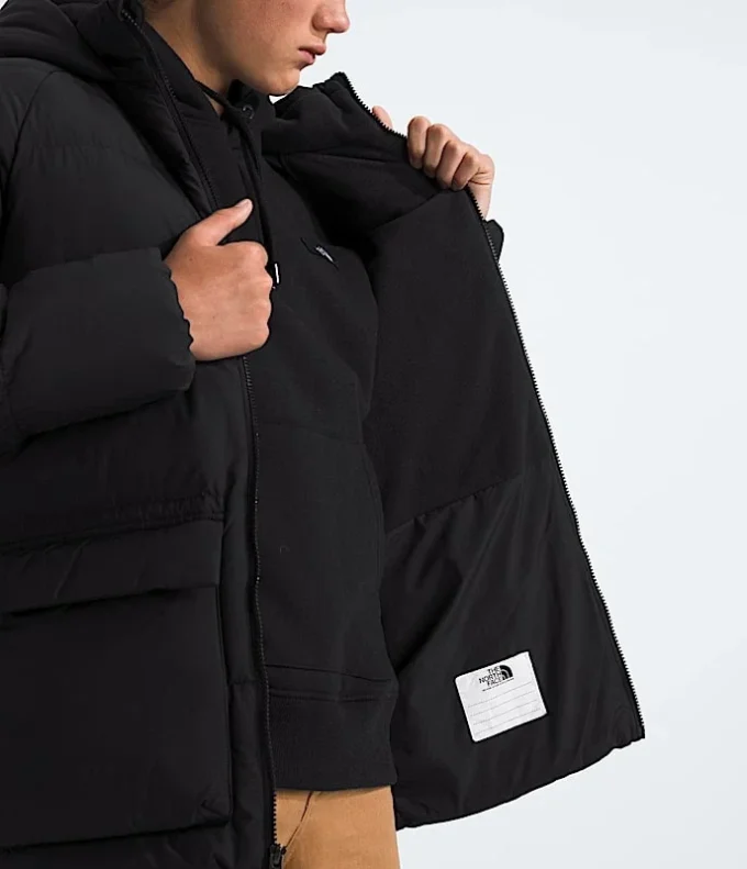 Parka scurtă pentru băieți și fete, căptușită cu fleece North Down Parka scurtă pentru băieți și fete, căptușită cu fleece North Down