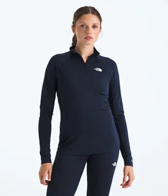 TNF X Smartwool Merino Blend 150 cu mânecă lungă și fermoar pe jumătate pentru femei TNF X Smartwool Merino Blend 150 cu mânecă lungă și fermoar pe jumătate pentru femei