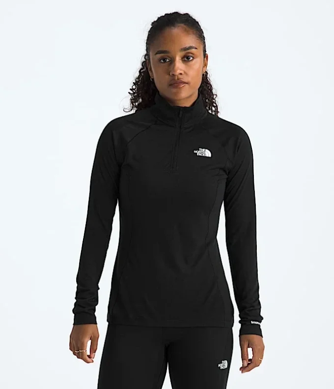 TNF X Smartwool Merino Blend 150 cu mânecă lungă și fermoar pe jumătate pentru femei TNF X Smartwool Merino Blend 150 cu mânecă lungă și fermoar pe jumătate pentru femei