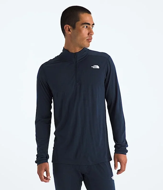 TNF X Smartwool Tricou cu mânecă lungă și fermoar pe jumătate pentru bărbați, din amestec de lână merino 150 TNF X Smartwool Tricou cu mânecă lungă și fermoar pe jumătate pentru bărbați, din amestec de lână merino 150