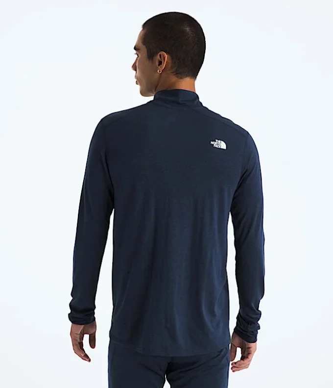 TNF X Smartwool Tricou cu mânecă lungă și fermoar pe jumătate pentru bărbați, din amestec de lână merino 150 TNF X Smartwool Tricou cu mânecă lungă și fermoar pe jumătate pentru bărbați, din amestec de lână merino 150
