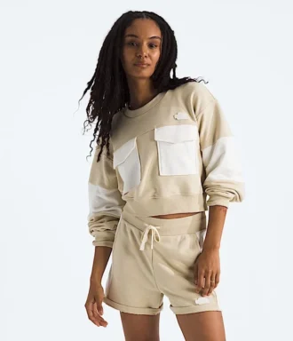 Tricou cropped oversized din bumbac pentru femei