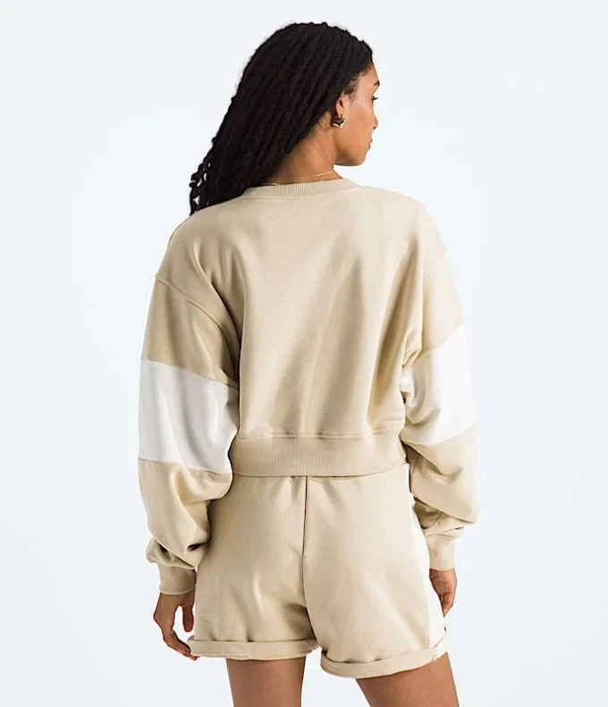Tricou cropped oversized din bumbac pentru femei Tricou cropped oversized din bumbac pentru femei