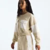 Tricou cropped oversized din bumbac pentru femei Tricou cropped oversized din bumbac pentru femei