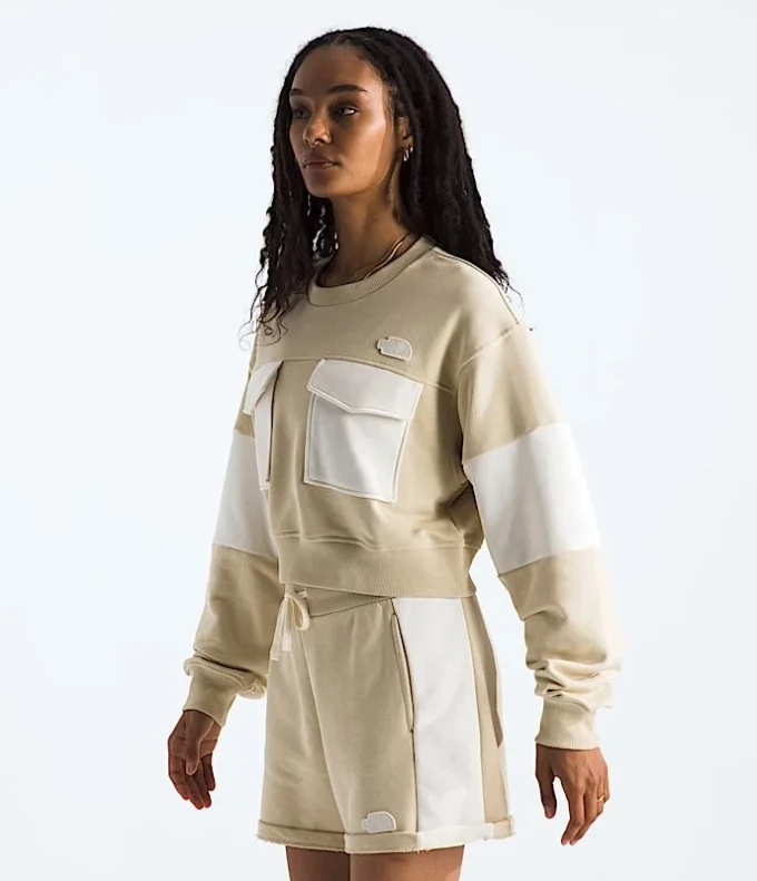 Tricou cropped oversized din bumbac pentru femei Tricou cropped oversized din bumbac pentru femei