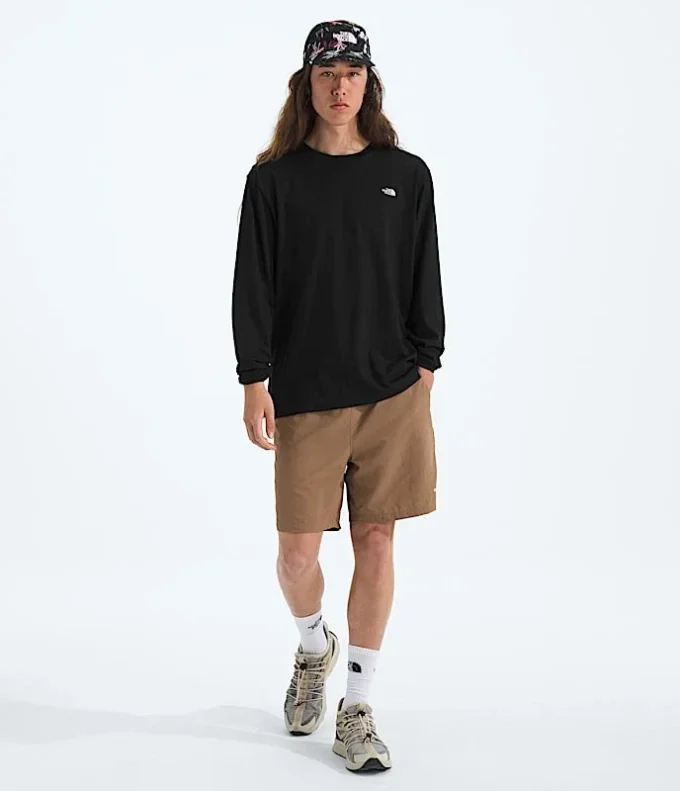 Tricou cu mâneci lungi TNF™ Essential Simple Dome Relaxed pentru bărbați Tricou cu mâneci lungi TNF™ Essential Simple Dome Relaxed pentru bărbați