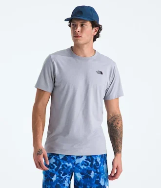 Tricou cu mâneci scurte pentru bărbați, din trei materiale Tricou cu mâneci scurte pentru bărbați, din trei materiale
