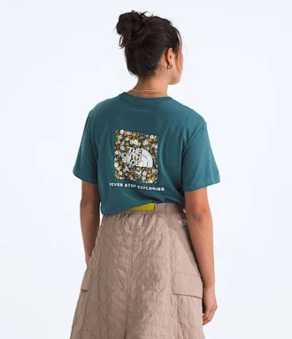 Tricou cu mâneci scurte pentru femei Evolution Floral Box NSE — Grafică