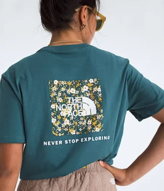 Tricou cu mâneci scurte pentru femei Evolution Floral Box NSE — Grafică