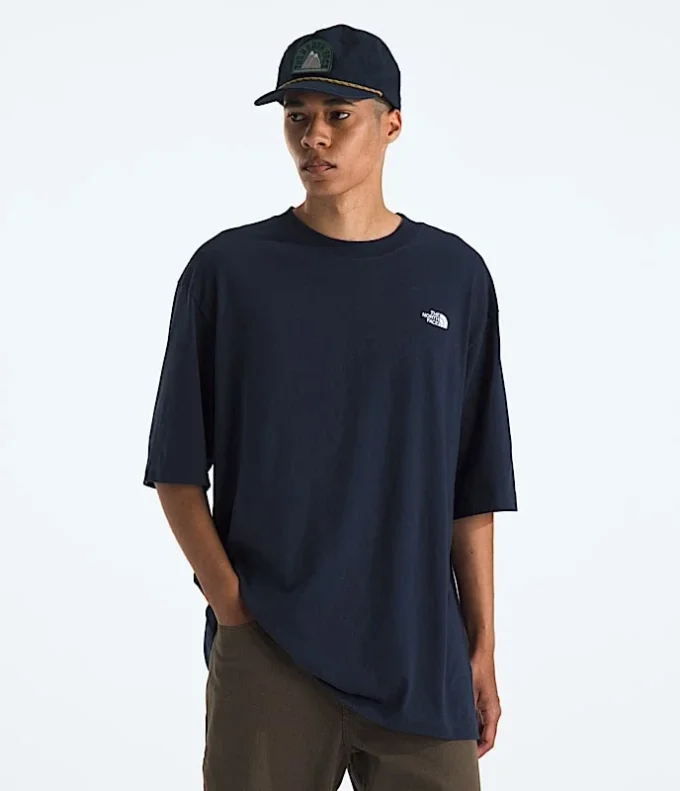 Tricou cu mâneci scurte TNF™ Essential Simple Dome Oversized pentru bărbați Tricou cu mâneci scurte TNF™ Essential Simple Dome Oversized pentru bărbați