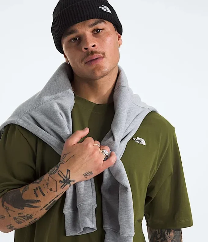 Tricou cu mâneci scurte TNF™ Essential Simple Dome Oversized pentru bărbați Tricou cu mâneci scurte TNF™ Essential Simple Dome Oversized pentru bărbați
