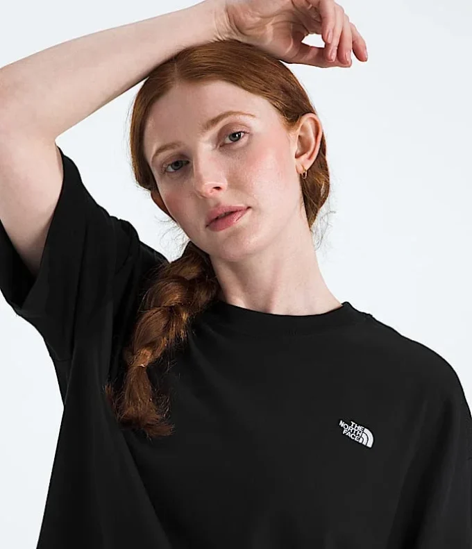 Tricou cu mâneci scurte TNF™ Essential Simple Dome Oversized pentru femei Tricou cu mâneci scurte TNF™ Essential Simple Dome Oversized pentru femei