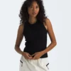 Tricou fără mâneci Slim Rib pentru femei Tricou fără mâneci Slim Rib pentru femei
